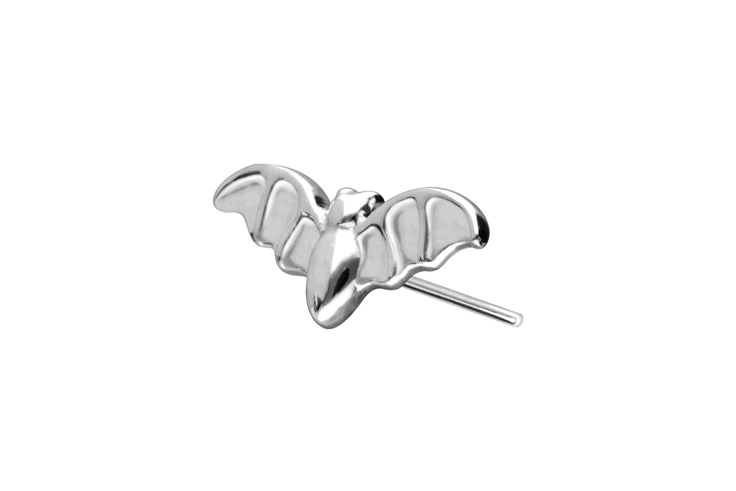 14 Karat Gold Aufsatz mit Titan Push Pin FLEDERMAUS